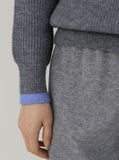 Color Matching Collar Signature Knit