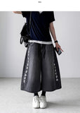 Able Lettering Bermuda Denim