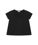 Sheer Panel Flare Tee