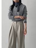 Leila High Neck Tie Blouse
