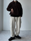 Fleece Collar Half Zip-Up