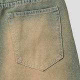 D-Ring Sand Washed Bermuda Denim