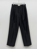Ber Linen Two Tuck Wide Slacks