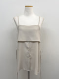 Attention Pleated Layered Bustier