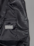 [unisex] Crack Single Leather Over Fit Jacket
