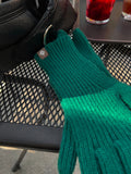 Smartphone touch knit gloves