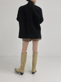 Oat Mohair Over Fit Coat Jacket