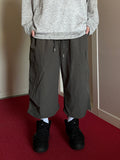 Nylon Cozy Cargo Bermuda Pants