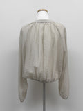 Waltz See-through Zip-up Blouse
