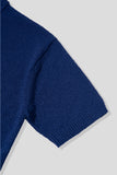 Marron henley neck short sleeve cardigan