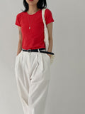 Liona Cotton Long Wide Pants