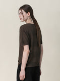 [Premium] Whole Garment Lino Linen Short Sleeve Knit