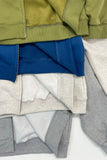 Color two-way hood zip-up