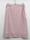 Melo Flower Chiffon Midi Skirt