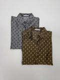 Dot See-Through Loose-Fit Shirt