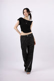 curved tape denim