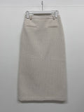 [Setup Available] Monet Tweed H-Line Long Skirt