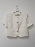 Bebe Tweed Short Sleeve Jacket