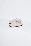 suede round sandle