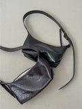 [3way!] Neduce Leather Square Crossbody Bag