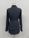 [Skirt SET] Basil Wrap Loose-Fit Shirt