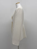 Twill Glass V-Neck Jacket
