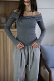 Welldy brushed banding pants