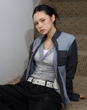 Color matching ribbed pocket jumper