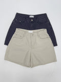 Oxford Cotton Half-length Shorts