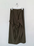 Twist Wrap Long Skirt