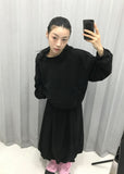 CROP TURTLE HOODIE