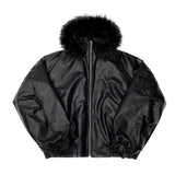 Keysia Fur Leather Jumper