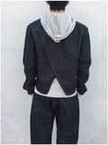 [SET] Aubert Non-Faded Wrap Denim Jacket