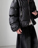 Satin Glow Crop Padding