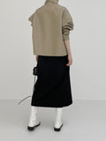 Leather Overfit Crop Shirt