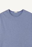 Striped cropped cutoff t-shirt