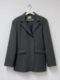 Timber Unbalanced Loose Fit Single Jacket