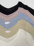 Tail Sheep V-Neck Loose Fit Knit