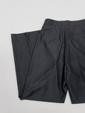 Tencel Semi Wide Denim Slacks