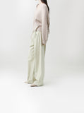 [Premium] Whole garment alpaca V-neck knitwear