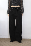 Halim studded black denim