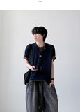 Jetty Henley Neck Half Knit