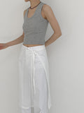 Lace Chiffon Wrap Skirt