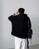 Enough Hooded Half Knit