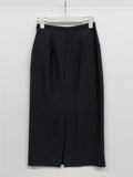 Iron Linen H-Line Skirt