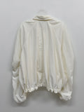 Shirring Raglan Nylon Jumper