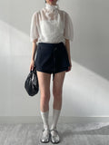 [Layered] Minuet Wrap Skirt Pants