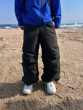 Crunch Side Shirring Pants
