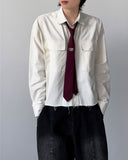 Serene Damage Crop Shirt