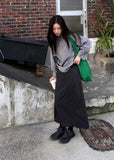 SIDE CUT MIDI SKIRT